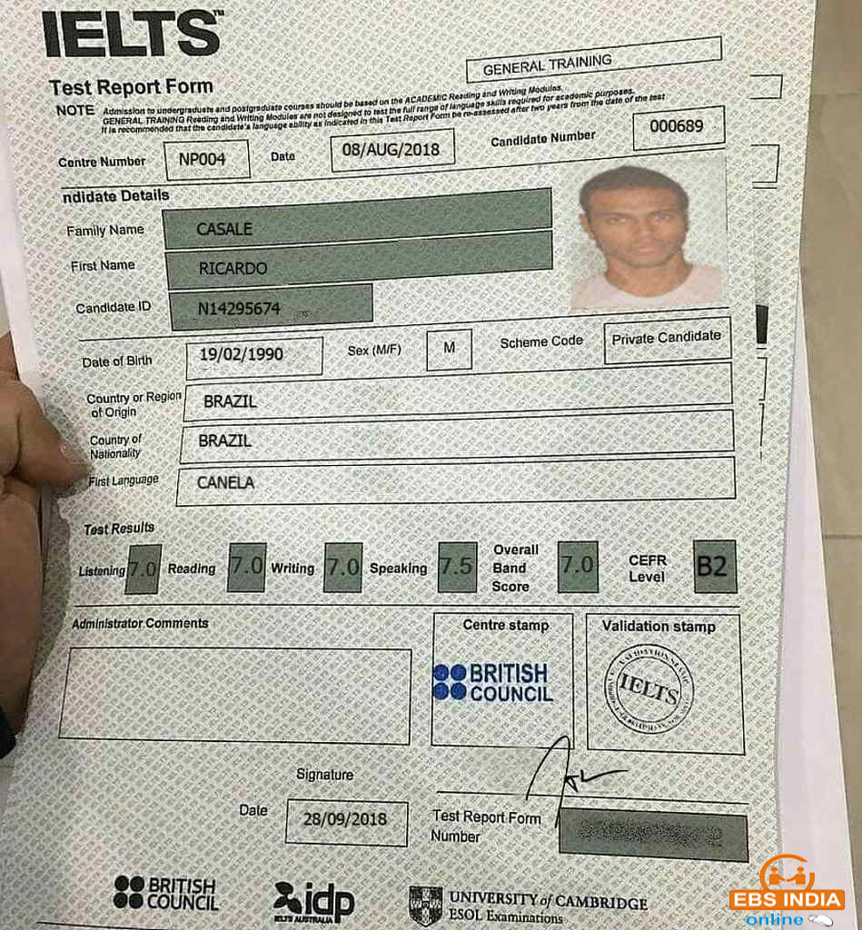 Buy IELTS and TOEFL certificates Online